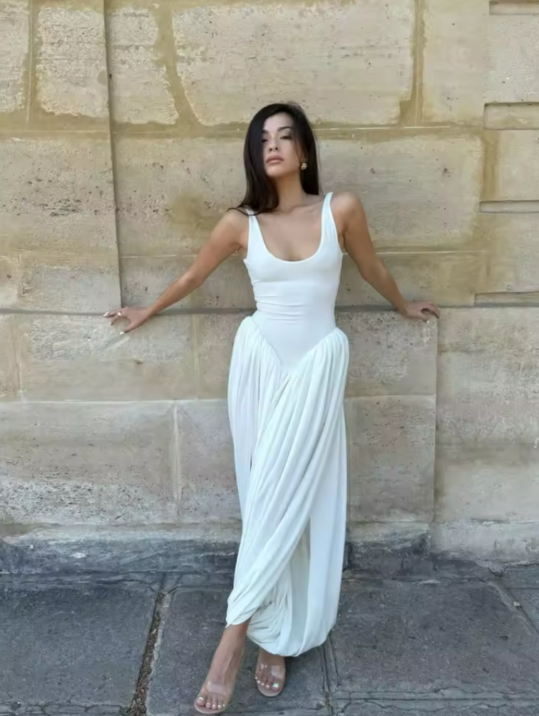 Alectrona - White midi dress